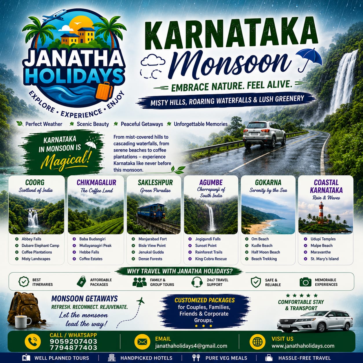 Karnataka Monsoon package